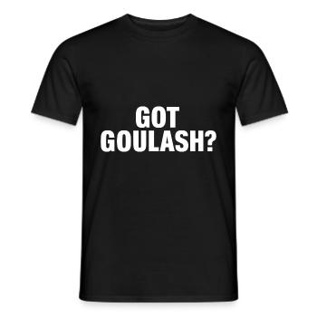 Gulasch - Männer T-Shirt - Schwarz - Vorne - AI Model Male 178 light (178cm)