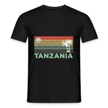 Tanzania Tanzania Gift for Tanzanians Tanzania - Men's T-Shirt - black - Front - AI Model Male 178 light (178cm)