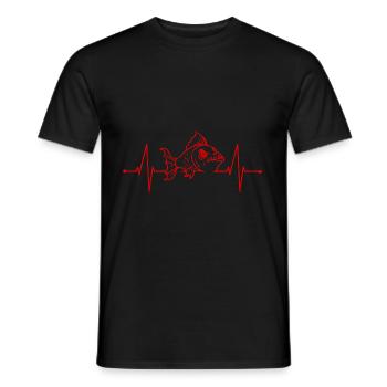 Piranha Geschenk - Männer T-Shirt - Schwarz - Vorne - AI Model Male 178 light (178cm)