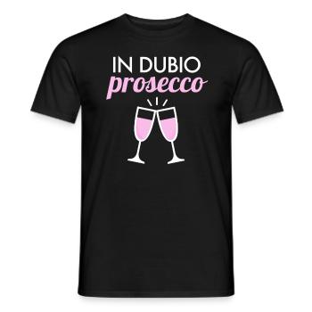 In Dubio Prosecco 2020 Lawyer Law Student Law - Men's T-Shirt - black - Front - AI Model Male 178 light (178cm)