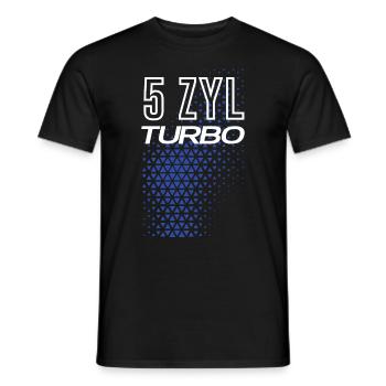 5 Zylinder Motor mit Turbo 5 Zylinder Fahrer - Männer T-Shirt - Schwarz - Vorne - AI Model Male 178 light (178cm)