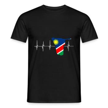 Namibia Afrika Shirt Geschenkidee - Männer T-Shirt - Schwarz - Vorne - AI Model Male 178 light (178cm)