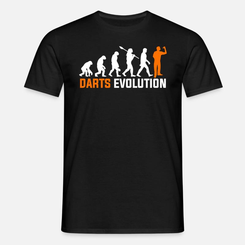 Evolution des fléchettes - T-shirt Homme - noir