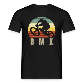 BMX - Men's T-Shirt - black - Front - AI Model Male 178 light (178cm)