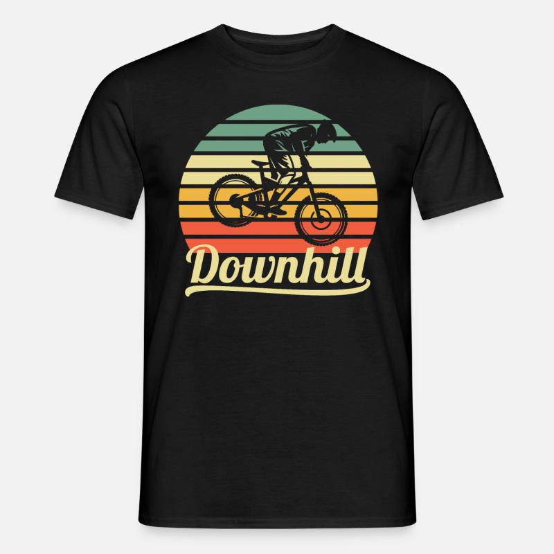 Downhill - Männer T-Shirt - Schwarz