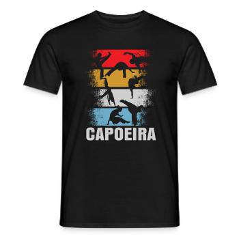 Capoeira Retro - T-shirt homme - noir - Devant - AI Model Male 178 light (178cm)