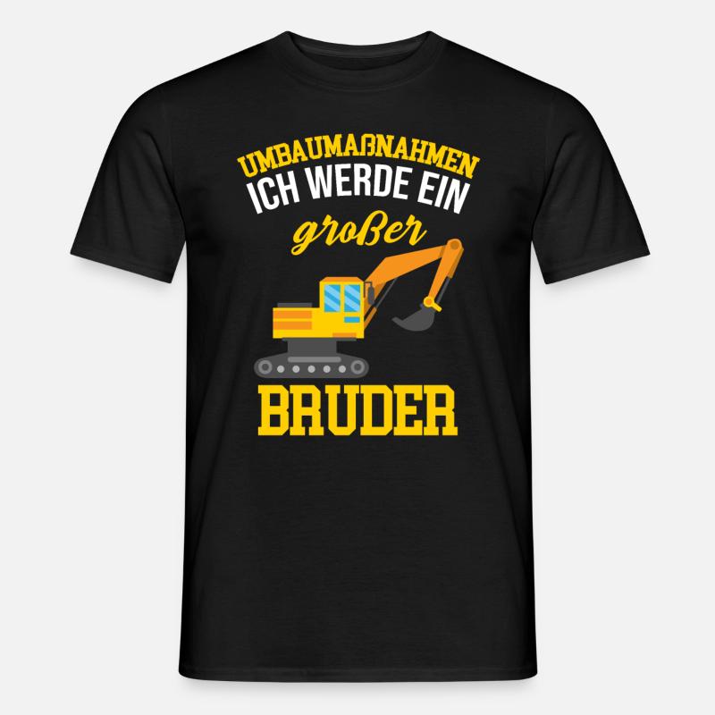 Kind Bruder Bagger - Männer T-Shirt - Schwarz