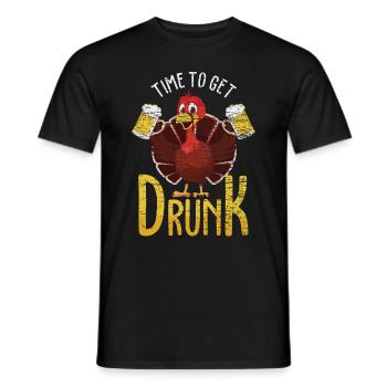 Thanksgiving Truthahn Festtag - Männer T-Shirt - Schwarz - Vorne - AI Model Male 178 light (178cm)