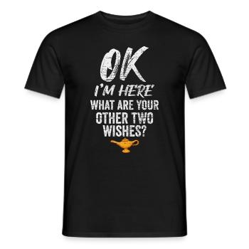 Flaschengeist Lustiger Spruch - Männer T-Shirt - Schwarz - Vorne - AI Model Male 178 light (178cm)
