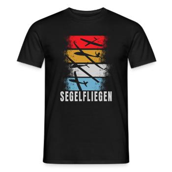 Rétro glisse - T-shirt homme - noir - Devant - AI Model Male 178 light (178cm)