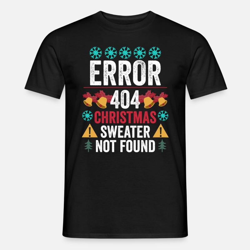 Weihnachten programmierer Computer - Männer T-Shirt - Schwarz