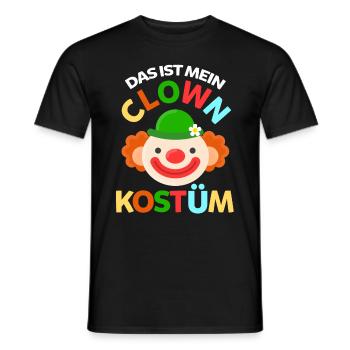 Karneval Clown Karnevalparty - Männer T-Shirt - Schwarz - Vorne - AI Model Male 178 light (178cm)