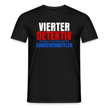 Detektiv - Männer T-Shirt - Schwarz - Vorne - AI Model Male 178 light (178cm)