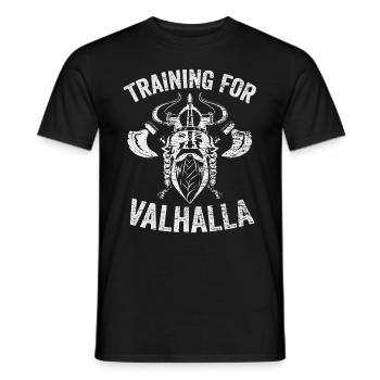 Vikings Valhalla - Men's T-Shirt - black - Front - AI Model Male 178 light (178cm)