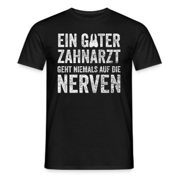 Zahnarzt - Männer T-Shirt - Schwarz - Vorne - AI Model Male 178 light (178cm)