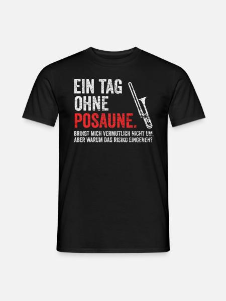 Posaune Band - Männer T-Shirt - Schwarz