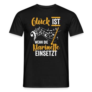 Klarinette Komponist - Männer T-Shirt - Schwarz - Vorne - AI Model Male 178 light (178cm)