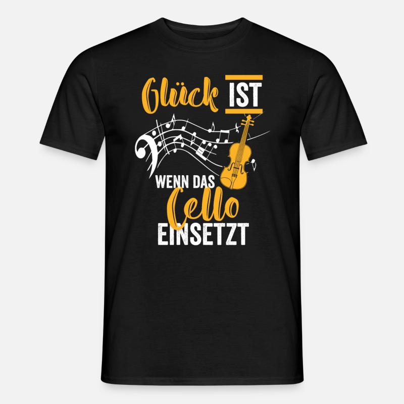 Cello Konzert - Männer T-Shirt - Schwarz