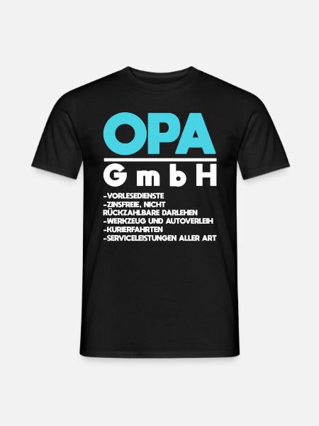 Opa - Männer T-Shirt - Schwarz