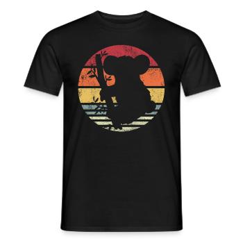 Koala Koala Bear - Men's T-Shirt - black - Front - AI Model Male 178 light (178cm)