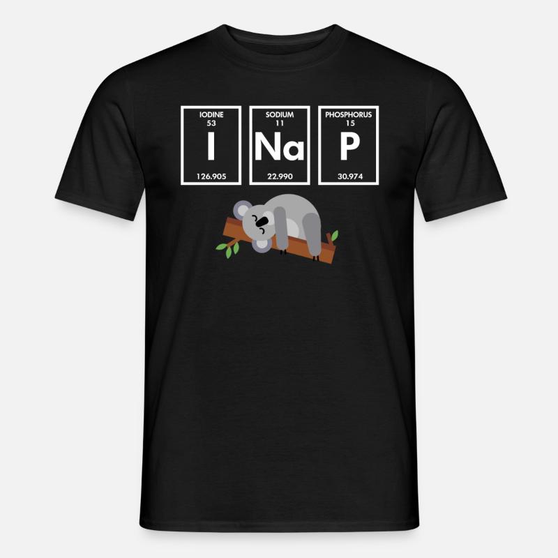 Koala Eukalyptus - Männer T-Shirt - Schwarz