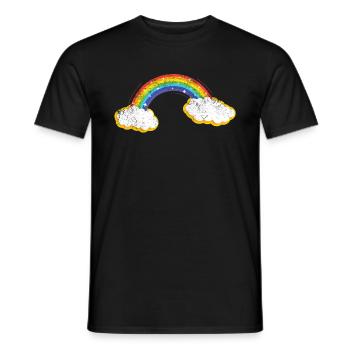 rainbow - Men's T-Shirt - black - Front - AI Model Male 178 light (178cm)