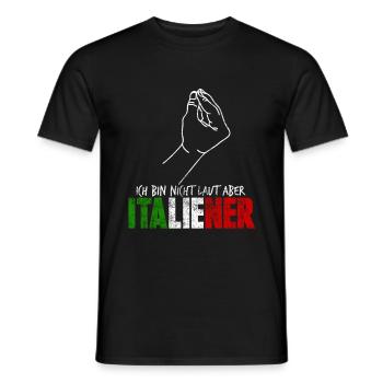 Italien Italiener - Männer T-Shirt - Schwarz - Vorne - AI Model Male 178 light (178cm)