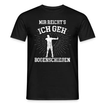 Bogenschießen Langbogen - Männer T-Shirt - Schwarz - Vorne - AI Model Male 178 light (178cm)