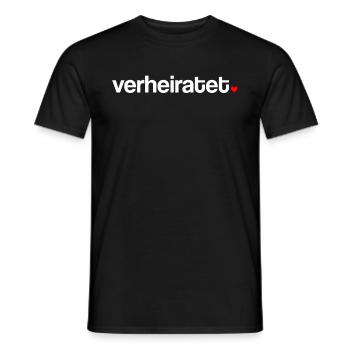 Verheiratet Beziehungsstatus Heirat - Männer T-Shirt - Schwarz - Vorne - AI Model Male 178 light (178cm)
