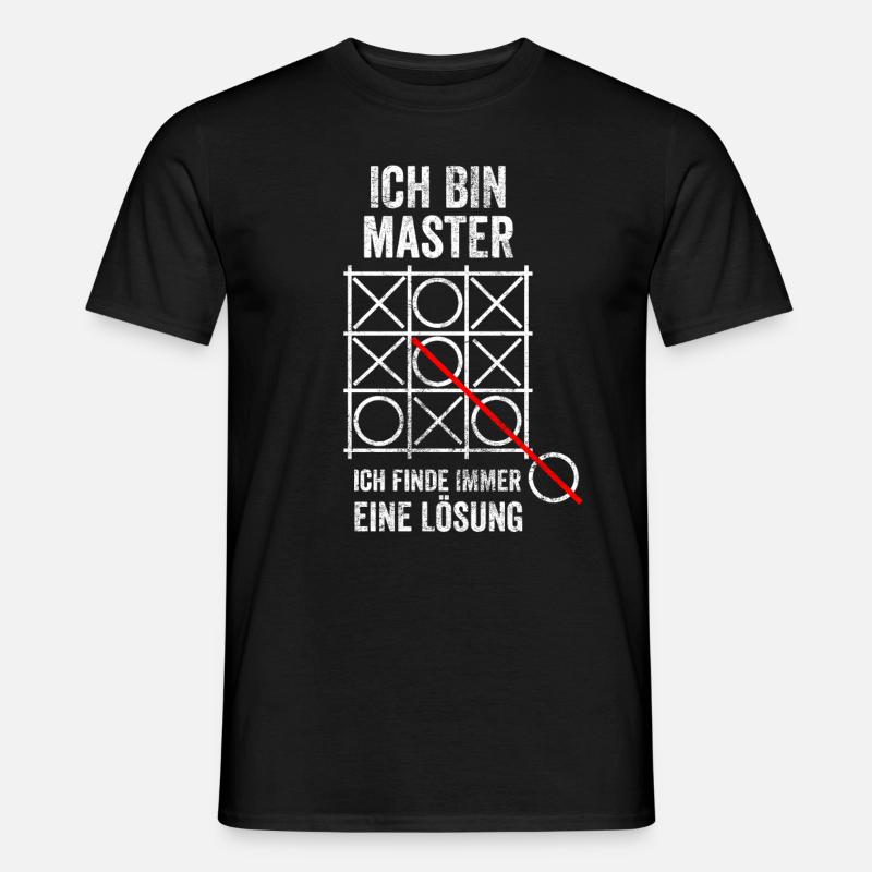 Master Studium Student - Männer T-Shirt - Schwarz