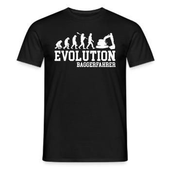 Evolution Bagger - Männer T-Shirt - Schwarz - Vorne - AI Model Male 178 light (178cm)