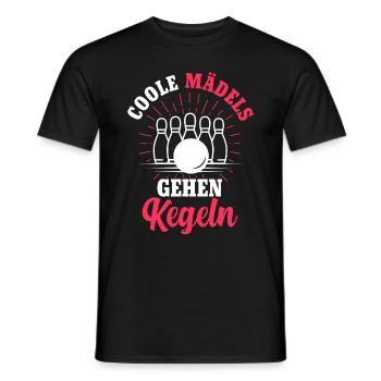 Kegeln Kegelsport Kegelverein Kegelbahn Geschenk - Männer T-Shirt - Schwarz - Vorne - AI Model Male 178 light (178cm)