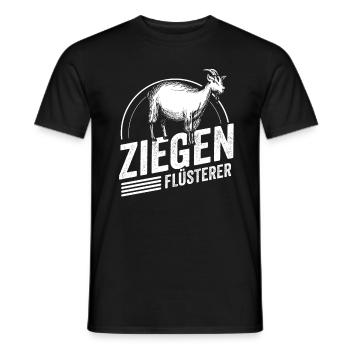 Ziegen Flüsterer Lamm Ziegenhalter Steinbock Mäh G - Männer T-Shirt - Schwarz - Vorne - AI Model Male 178 light (178cm)