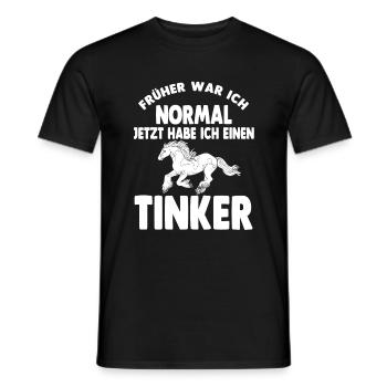Tinker Reiterin Pferd Reitsport Reitverein Geschen - Männer T-Shirt - Schwarz - Vorne - AI Model Male 178 light (178cm)