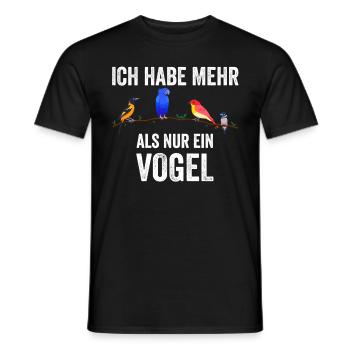 Vogel Papagei Vogelhalter Vogelliebhaber Geschenk - Männer T-Shirt - Schwarz - Vorne - AI Model Male 178 light (178cm)