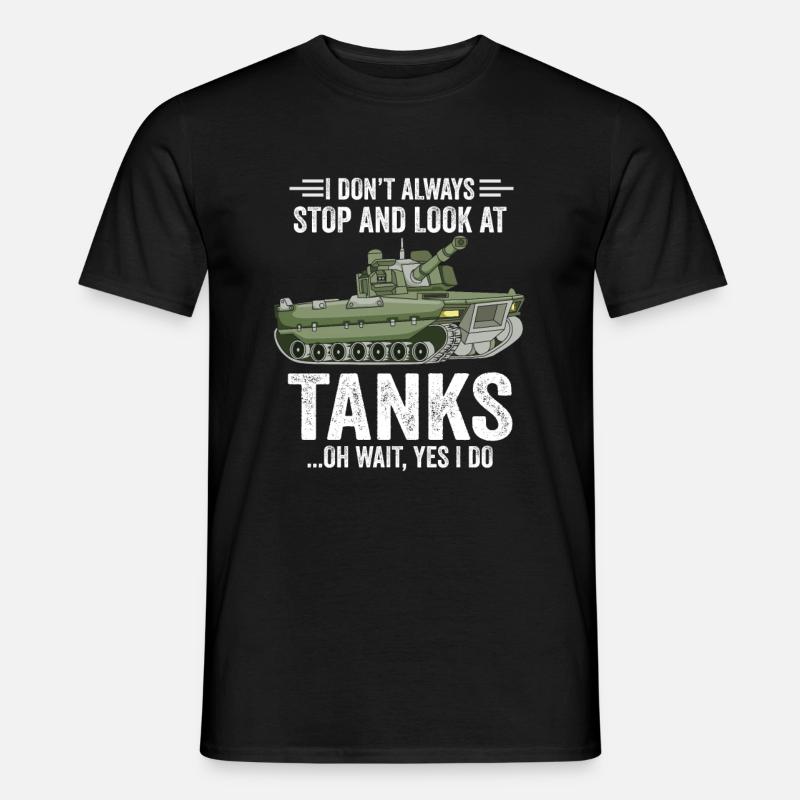 Armee Panzer Veteran Militär Geschenk - Männer T-Shirt - Schwarz