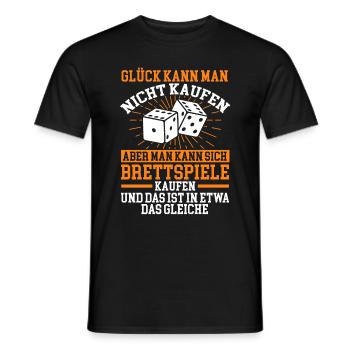 Brettspiele Brettspieler Geschenk - Männer T-Shirt - Schwarz - Vorne - AI Model Male 178 light (178cm)