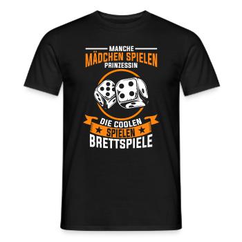 Brettspiele Mädchen - Männer T-Shirt - Schwarz - Vorne - AI Model Male 178 light (178cm)