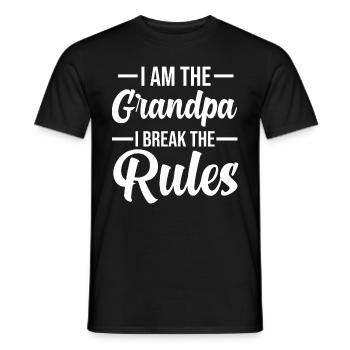Grandfather Grandfather - Men's T-Shirt - black - Front - AI Model Male 178 light (178cm)