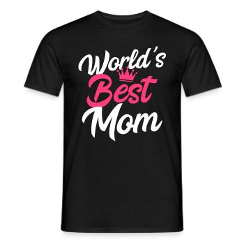 Best Mom Mother's Day - Men's T-Shirt - black - Front - AI Model Male 178 light (178cm)