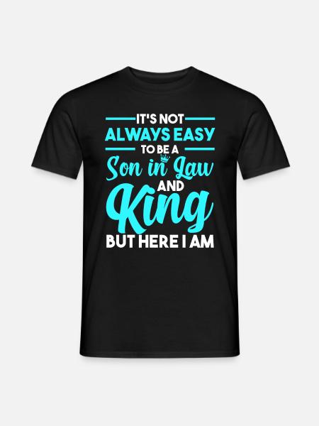Schwiegersohn Geschenk - Männer T-Shirt - Schwarz