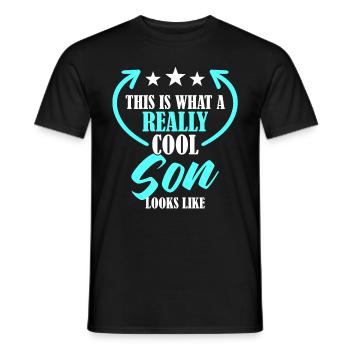 Fils cool - T-shirt homme - noir - Devant - AI Model Male 178 light (178cm)