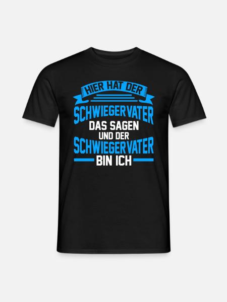 Schwiegerpapa Schwiegervater - Männer T-Shirt - Schwarz
