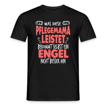 Pflegemutter Engel Muttertag - Männer T-Shirt - Schwarz - Vorne - AI Model Male 178 light (178cm)