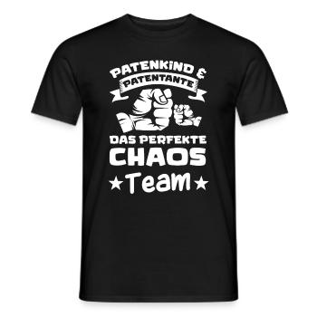 Patentante Patenkind Patin Taufpatin Taufe Tante - Männer T-Shirt - Schwarz - Vorne - AI Model Male 178 light (178cm)