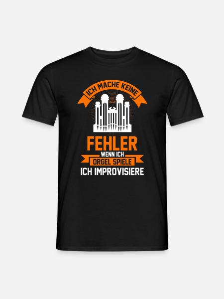 Orgel Orgelmusik Kirchenmusiker Orgeln Organist - Männer T-Shirt - Schwarz