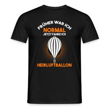 Ballonfahrer Heißluftballon Heissluftballon Pilot - Männer T-Shirt - Schwarz - Vorne - AI Model Male 178 light (178cm)