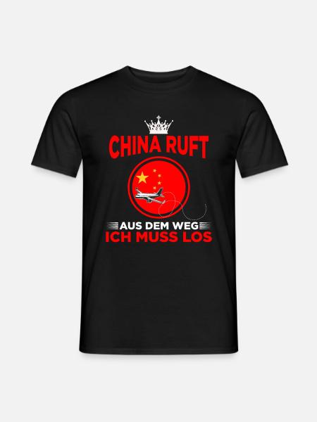 Chinese China Urlaub Hongkong Chinesisches - Männer T-Shirt - Schwarz