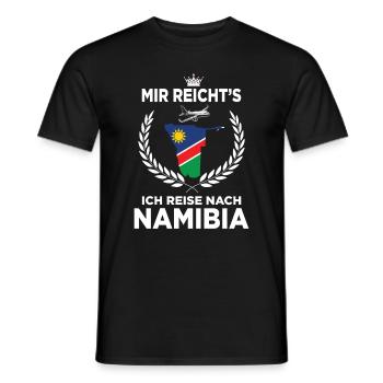 Mir reichts ich reise nach Namibia GeschenkMir rei - Männer T-Shirt - Schwarz - Vorne - AI Model Male 178 light (178cm)