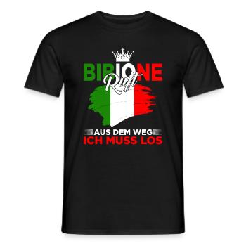 Bibione Italien Italiener Italienisches Geschenk - Männer T-Shirt - Schwarz - Vorne - AI Model Male 178 light (178cm)